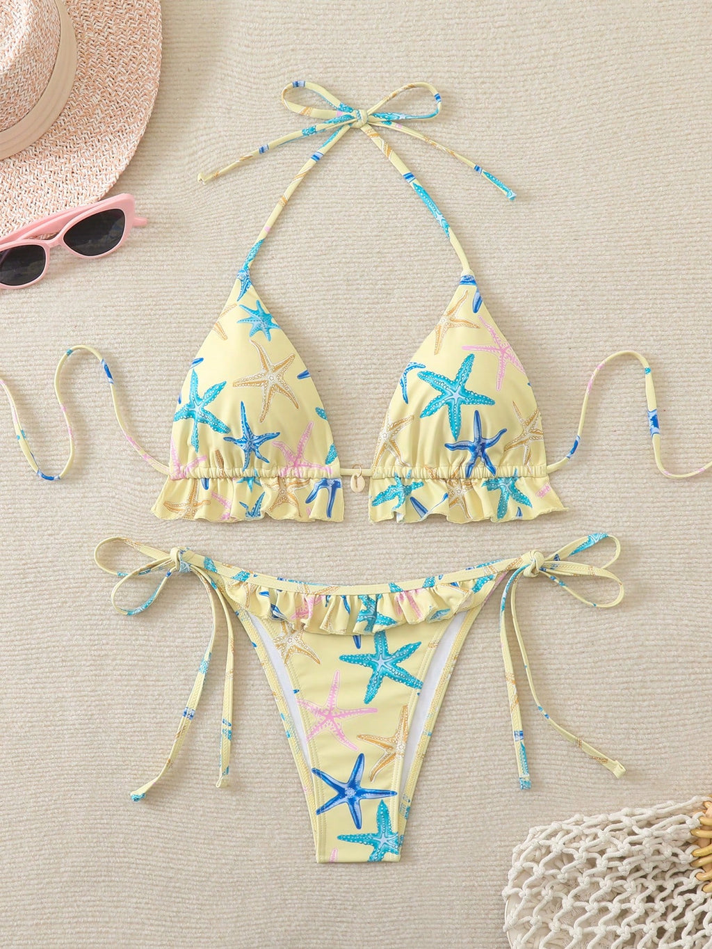 Swim Mod Swim Suits For Women Women's Summer Beach Solid Color Ruffle