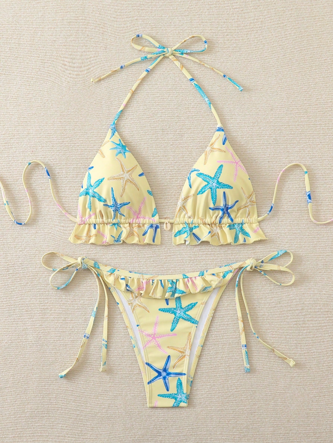 Swim Mod Swim Suits For Women Women's Summer Beach Solid Color Ruffle