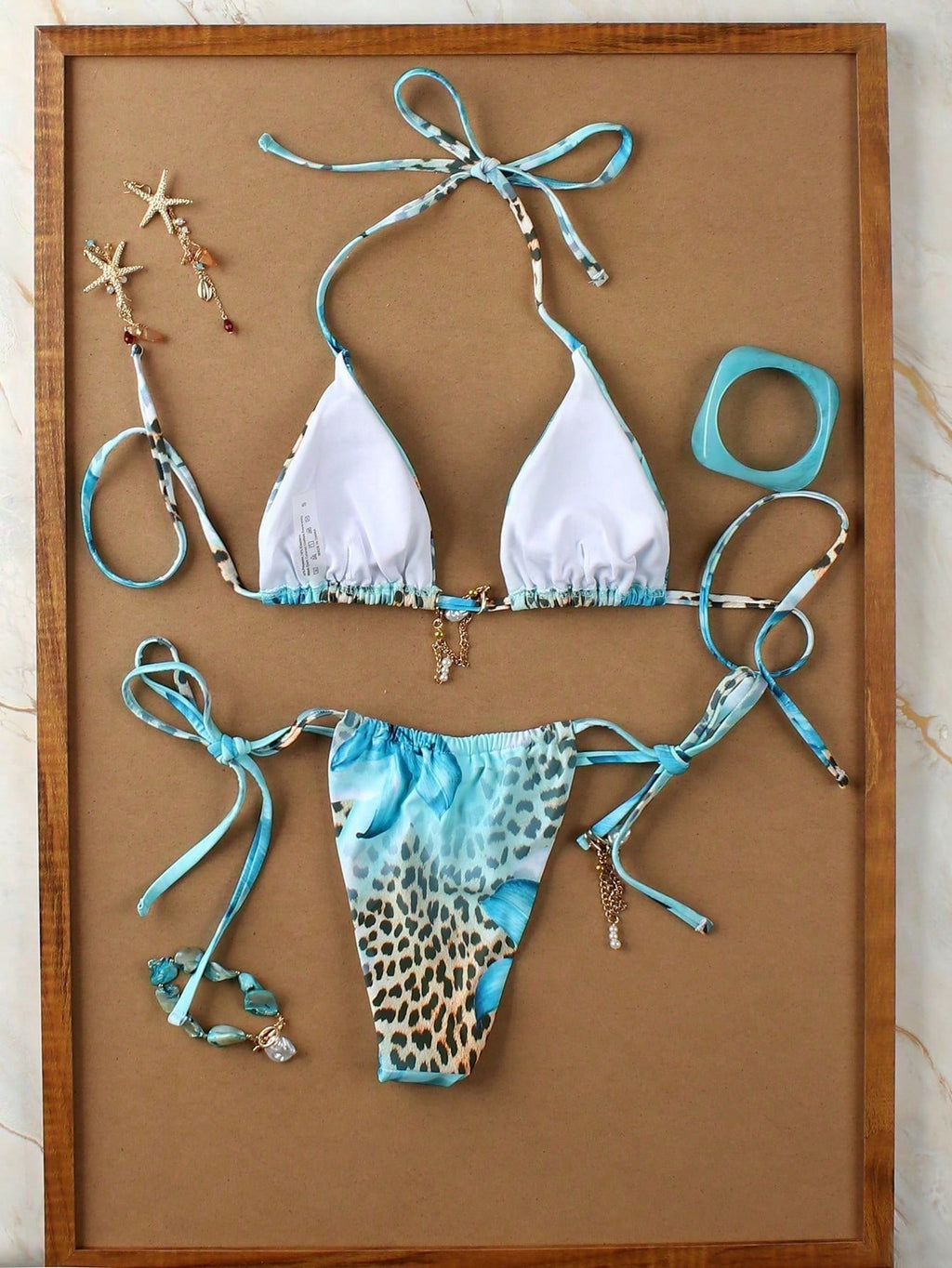 Women's Sexy Casual Elegant Beach Date Halter Neck Leopard Print