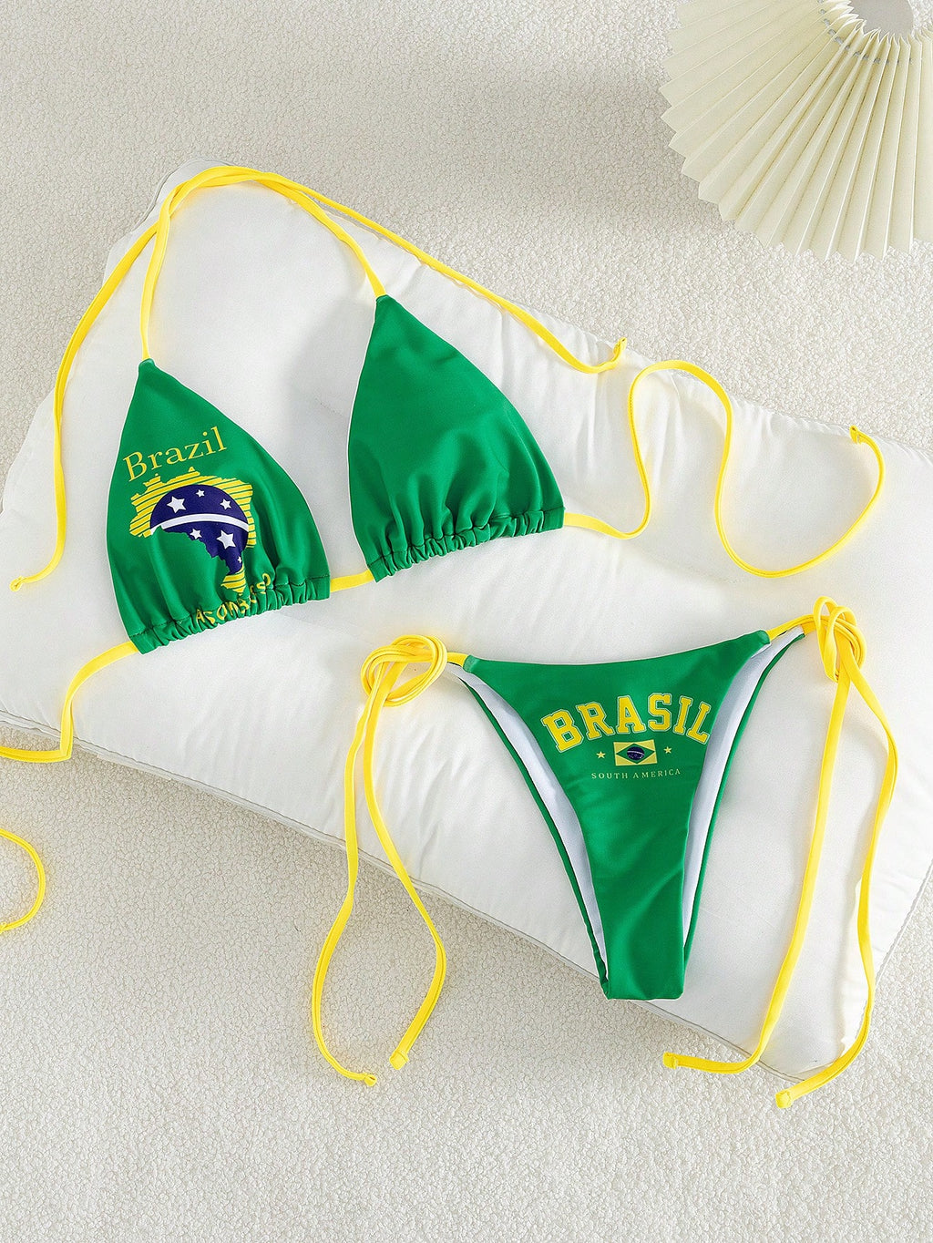 Swim SXY Women's Sexy Summer Vacation & Leisure Style Jamaica/Brazil Flag Print