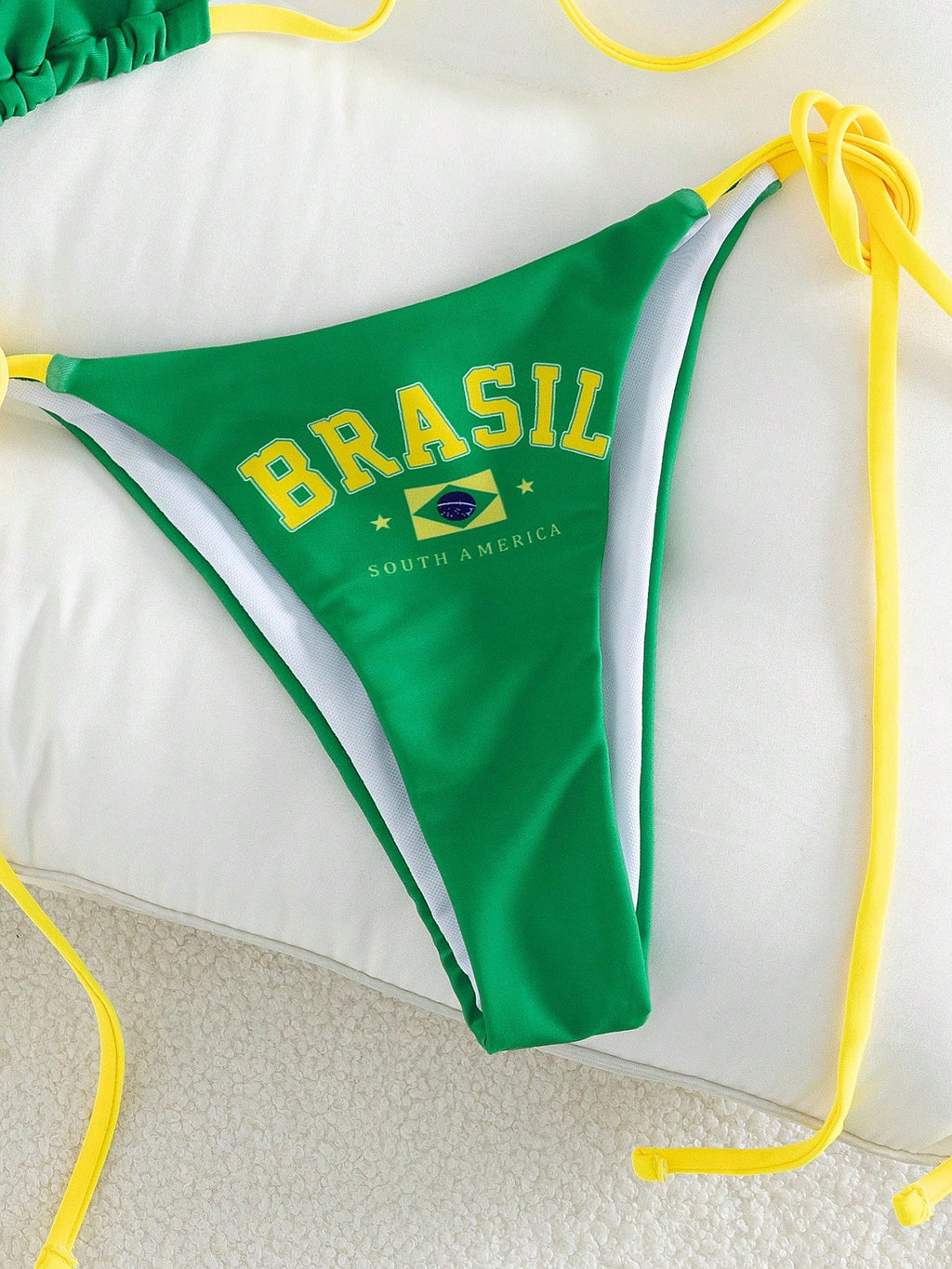 Swim SXY Women's Sexy Summer Vacation & Leisure Style Jamaica/Brazil Flag Print