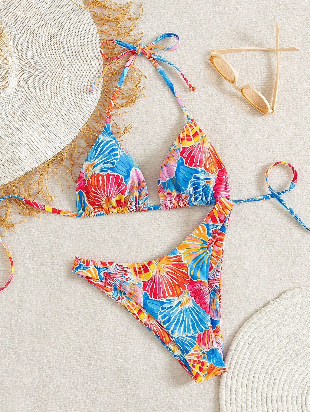Swim Mod Summer Vacation Sexy Fashion All-Over Ocean Element