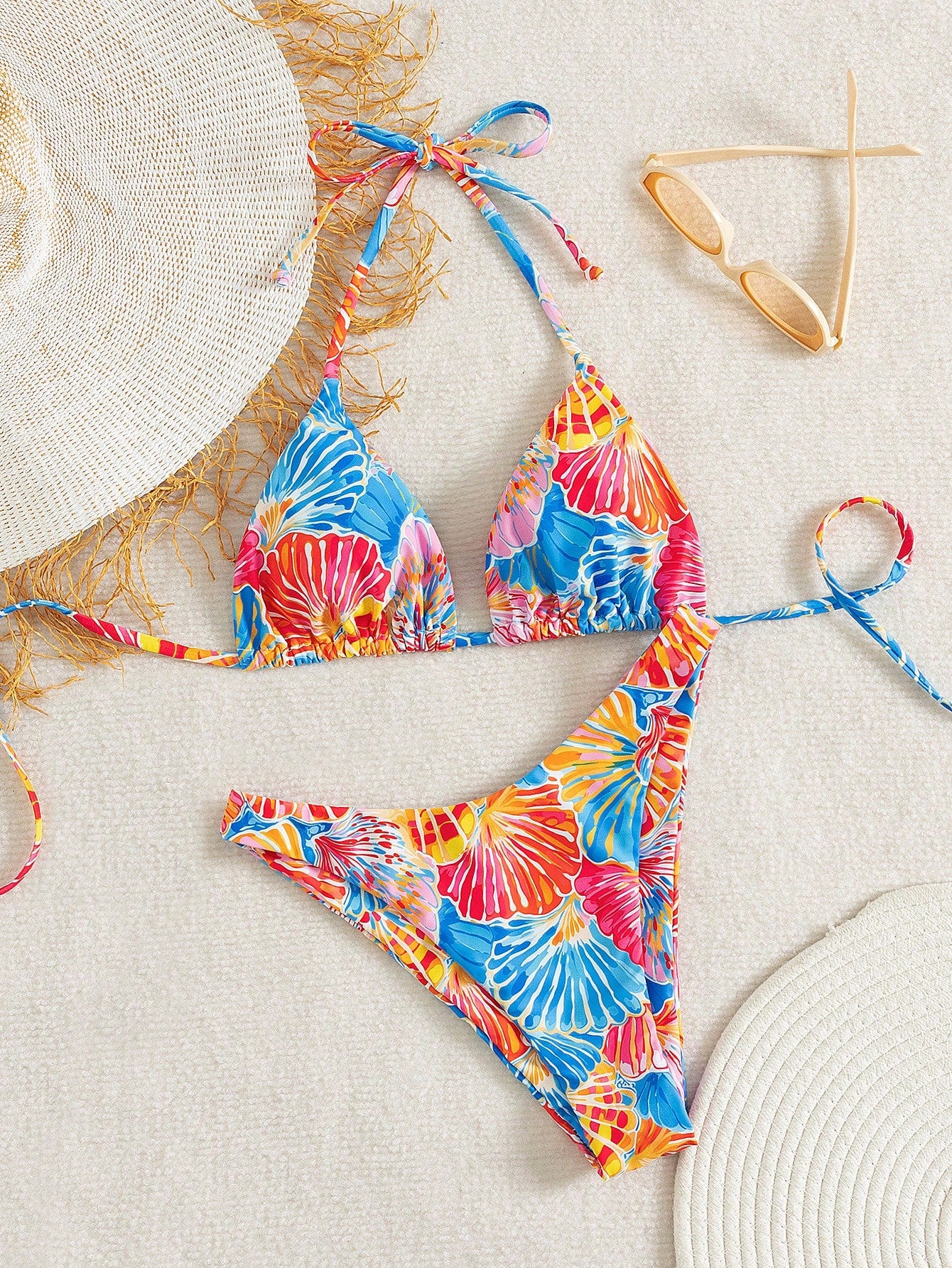 Swim Mod Summer Vacation Sexy Fashion All-Over Ocean Element