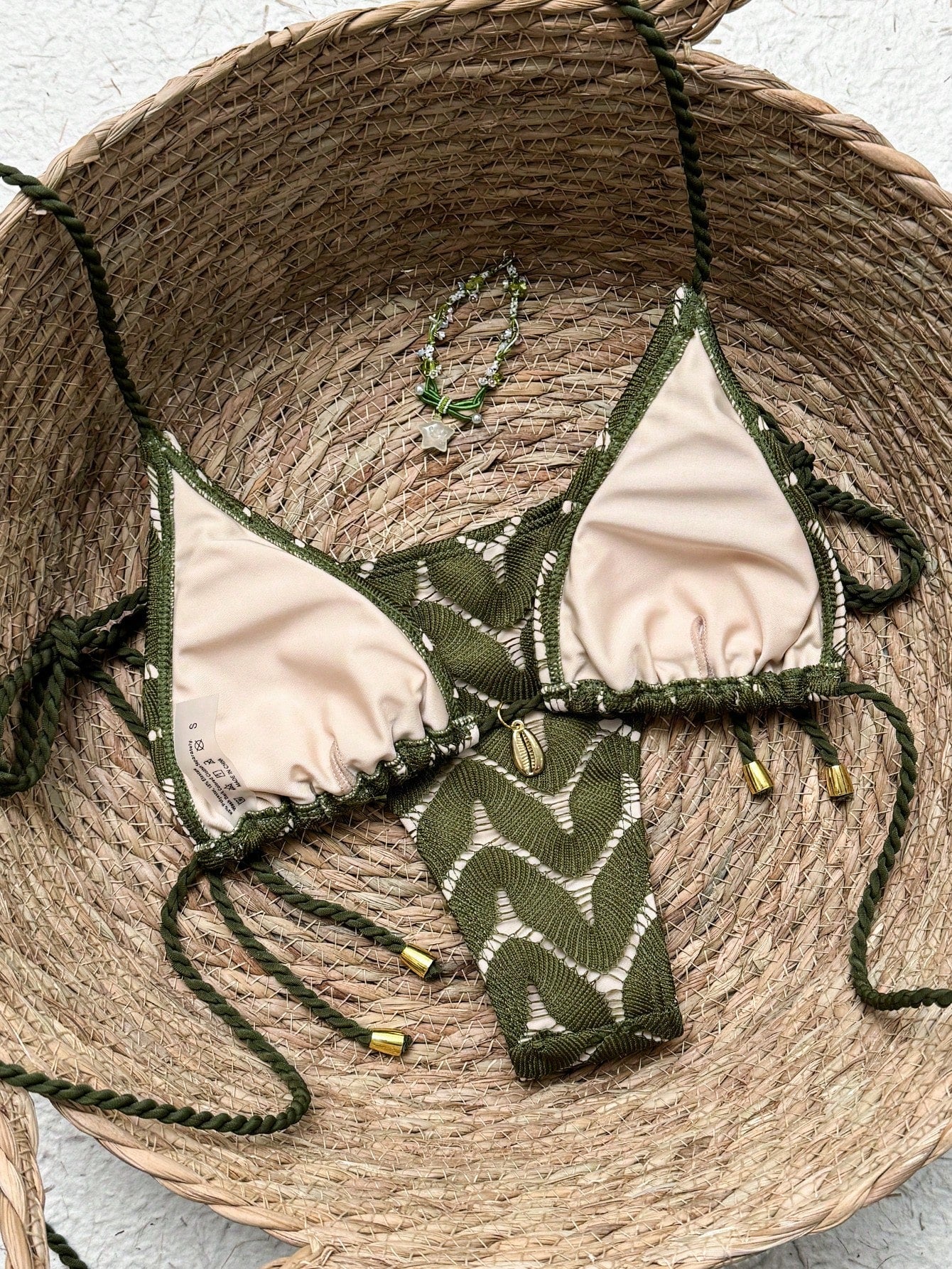 Women's 2026 New Fashion Chic Macrame Halter Neck Backless Swimwear