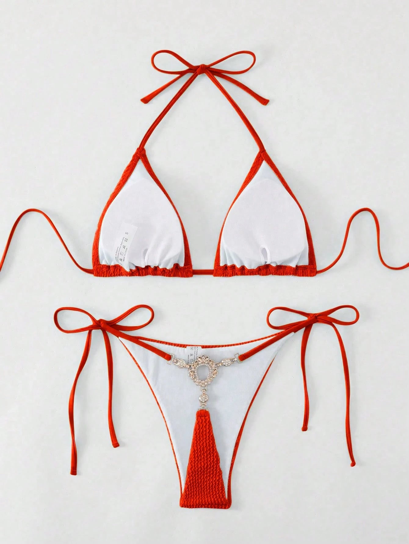 Swim Basics Women's Summer Beach Halter Tie Sexy Bikini And Triangle