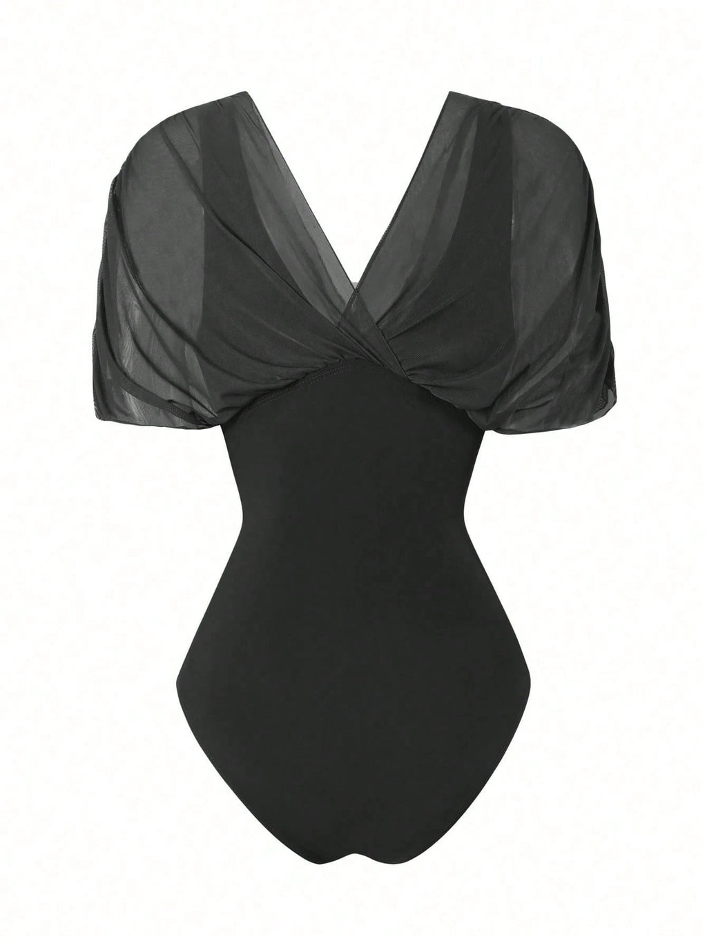 Swim Oasis 2026 New Spring/Summer Women 2pcs Solid Color Swimsuit With Mesh Maxi Dress, Beach Vacation Casual - image 12