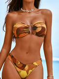 Swim Vcay Women's Colorful Printed Bikini Set, For Summer Beach