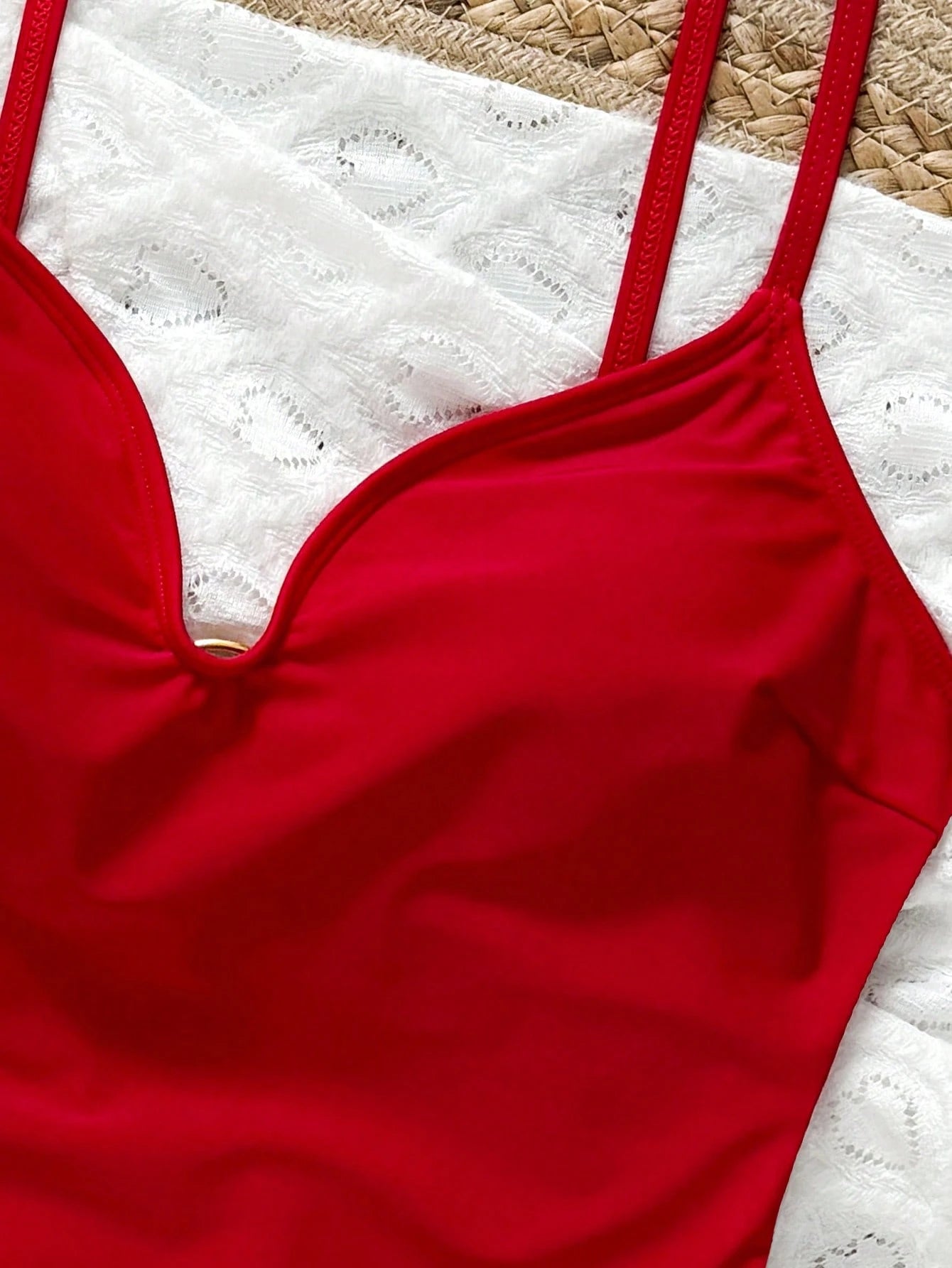 X Sofía Suescun Swim SXY Women's Solid Color Casual Strap One-Piece Swimsuit Summer - image 9