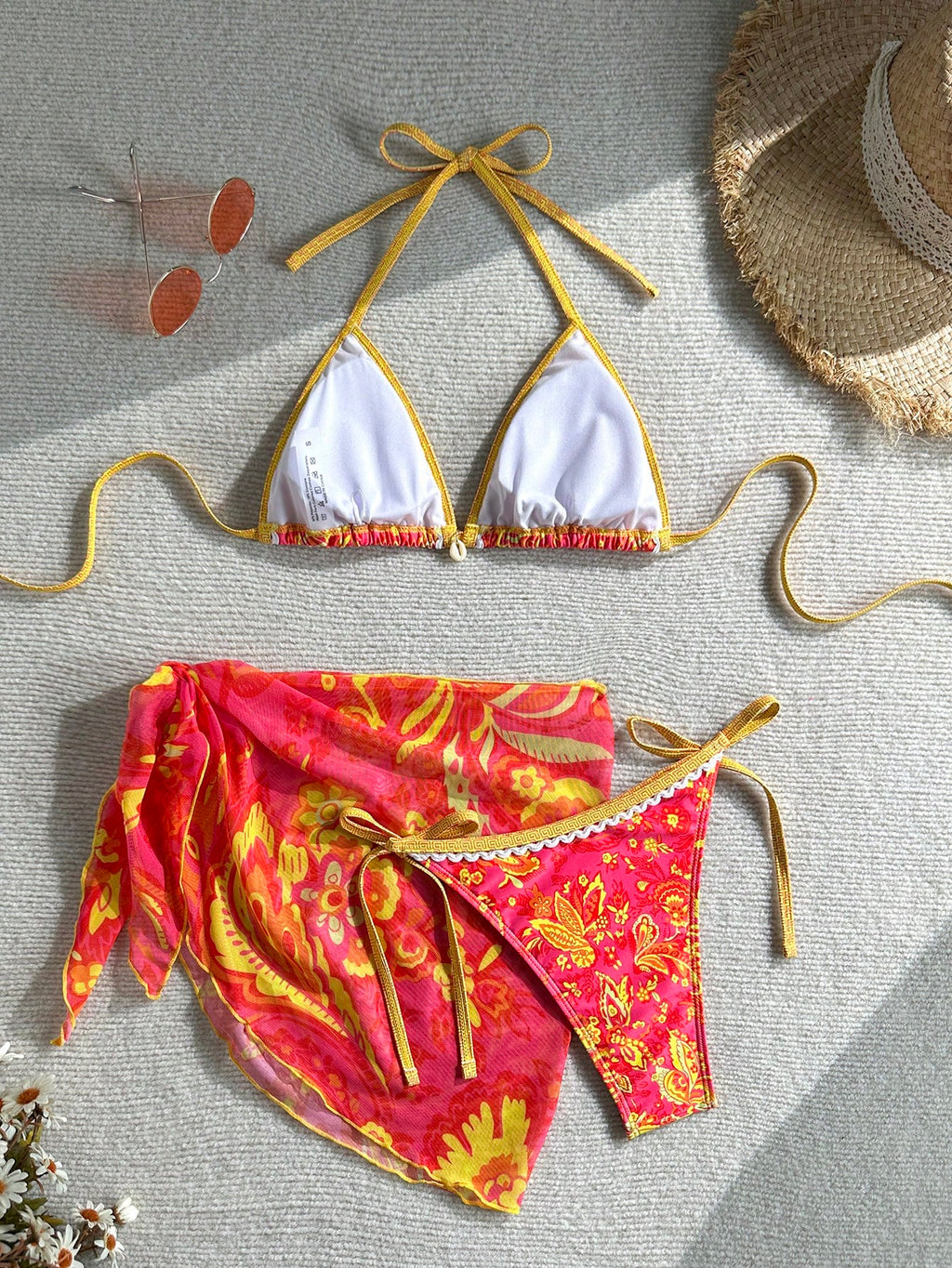 Swim Vcay Swimsuits For Woman Summer Beach 3pcs/Set Women's Random