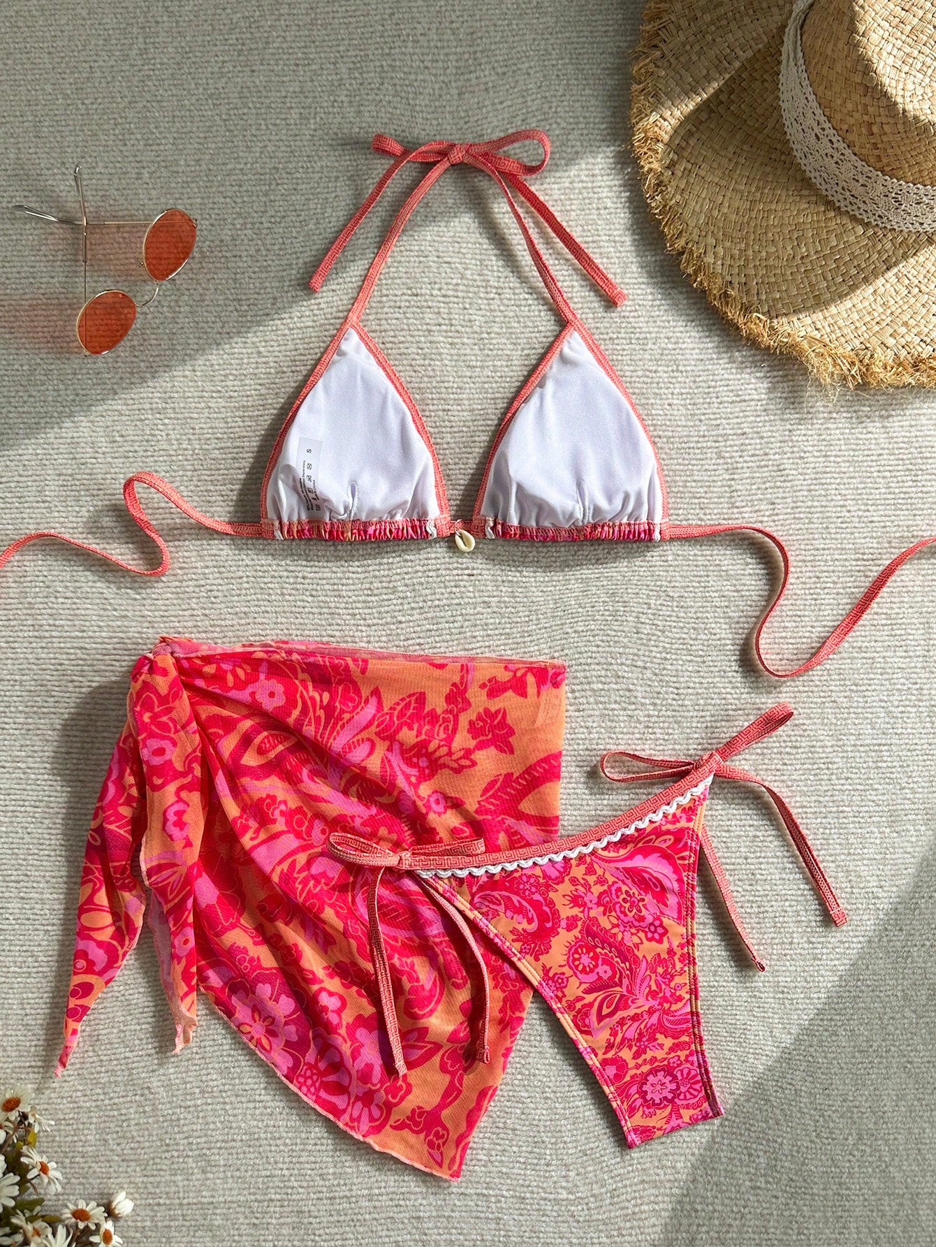 Swim Vcay Swimsuits For Woman Summer Beach 3pcs/Set Women's Random