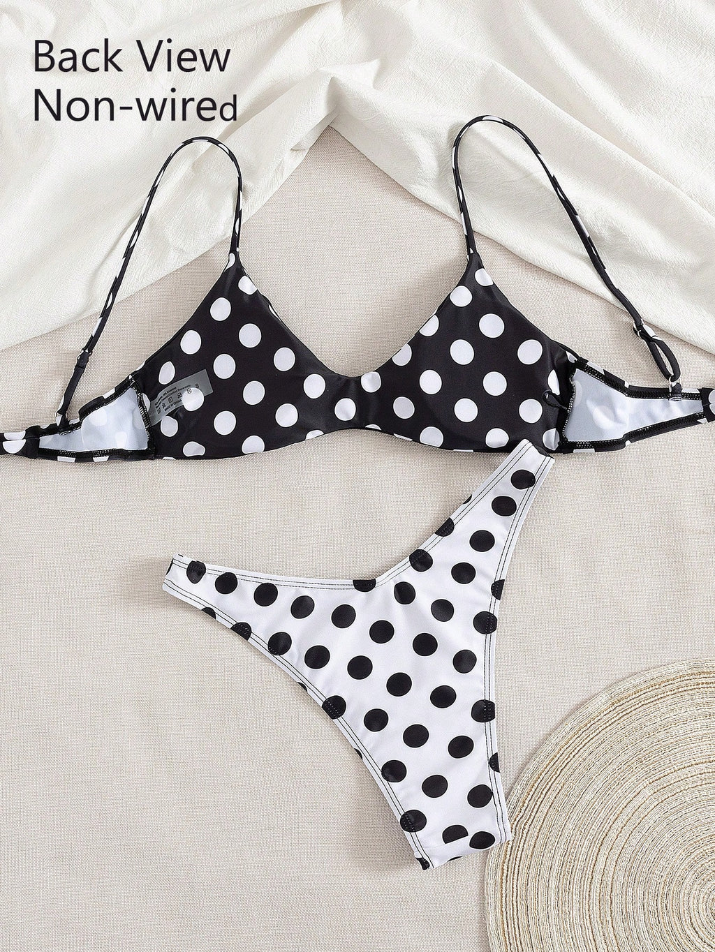 Women's Sexy Fashion Black & White 2 Pieces Swimwear, Summer Beach