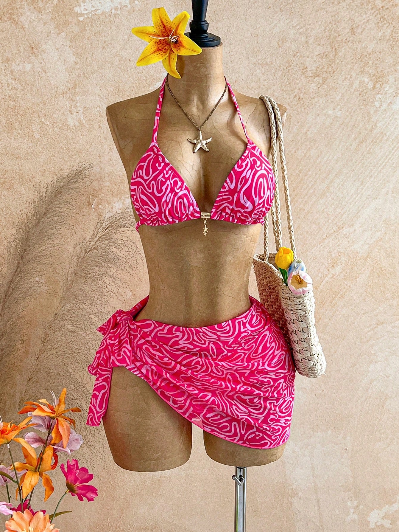 Soleia Summer Outfit For Women Pink Bikini Women's Summer Vacation