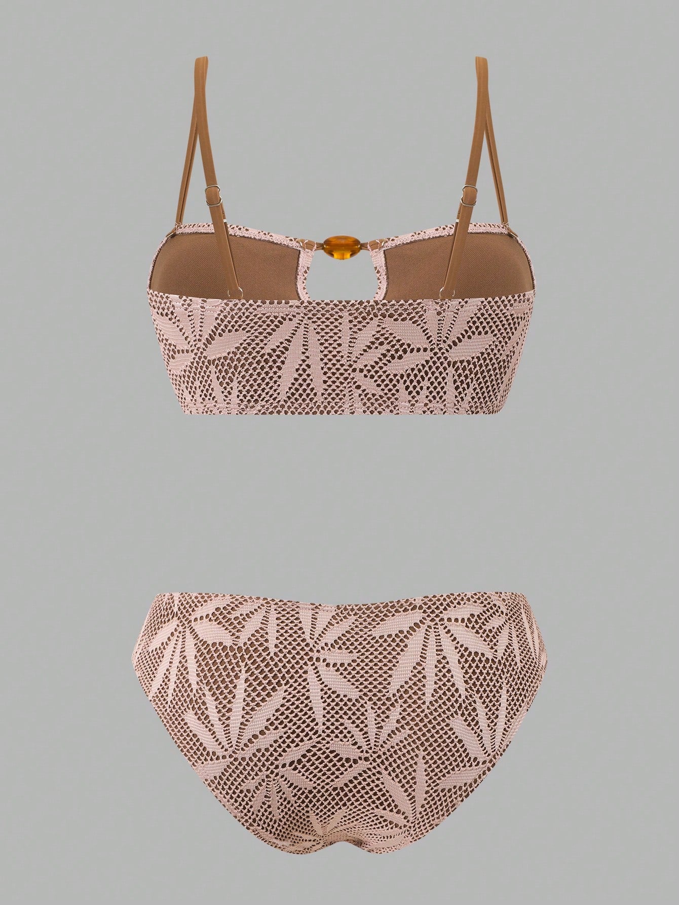 Swim Oasis Women's Pink Summer Boho Beach Holiday Spaghetti Strap