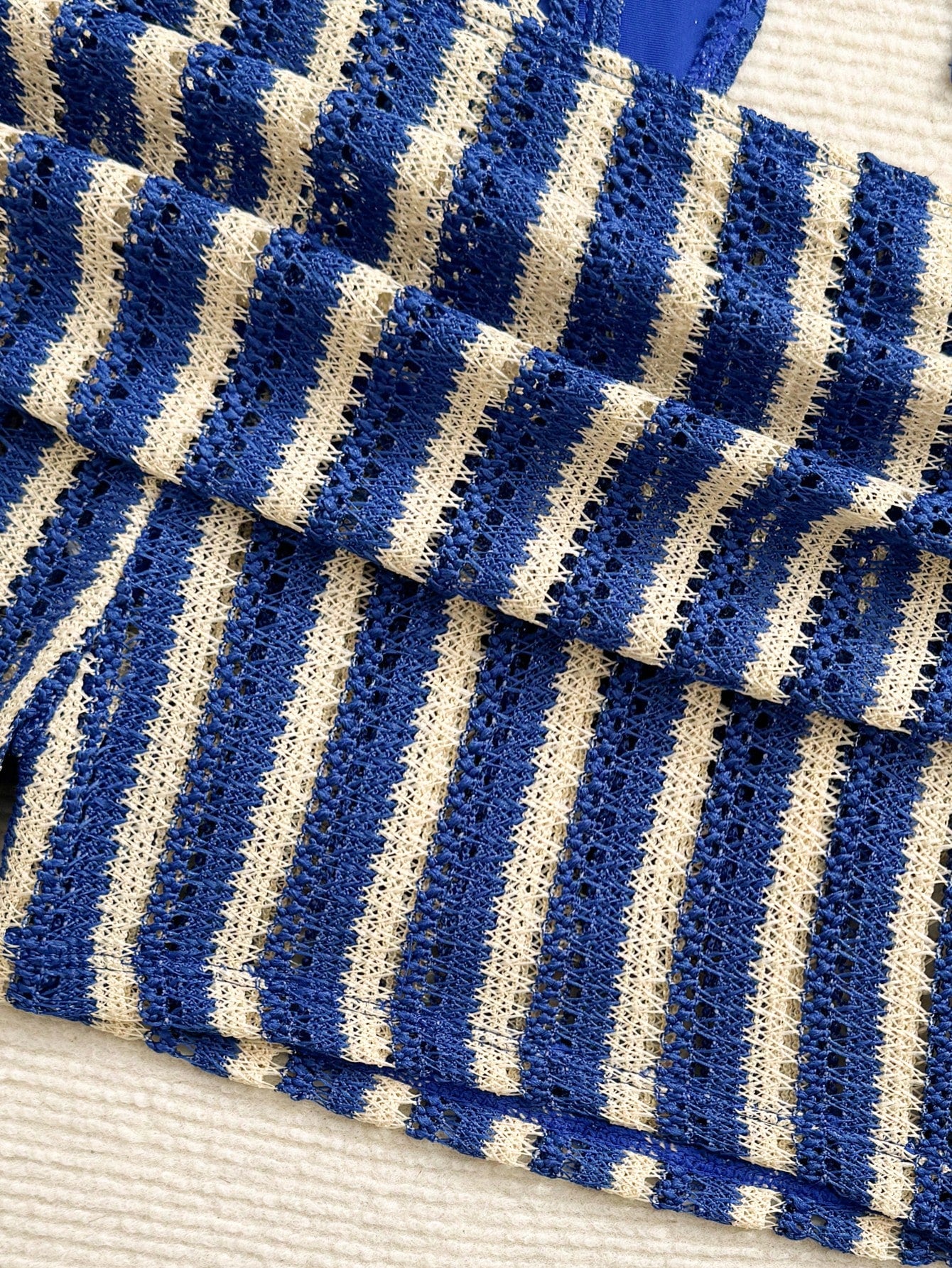 Costavie Blue And White Striped Summer Casual Holiday Pool Party