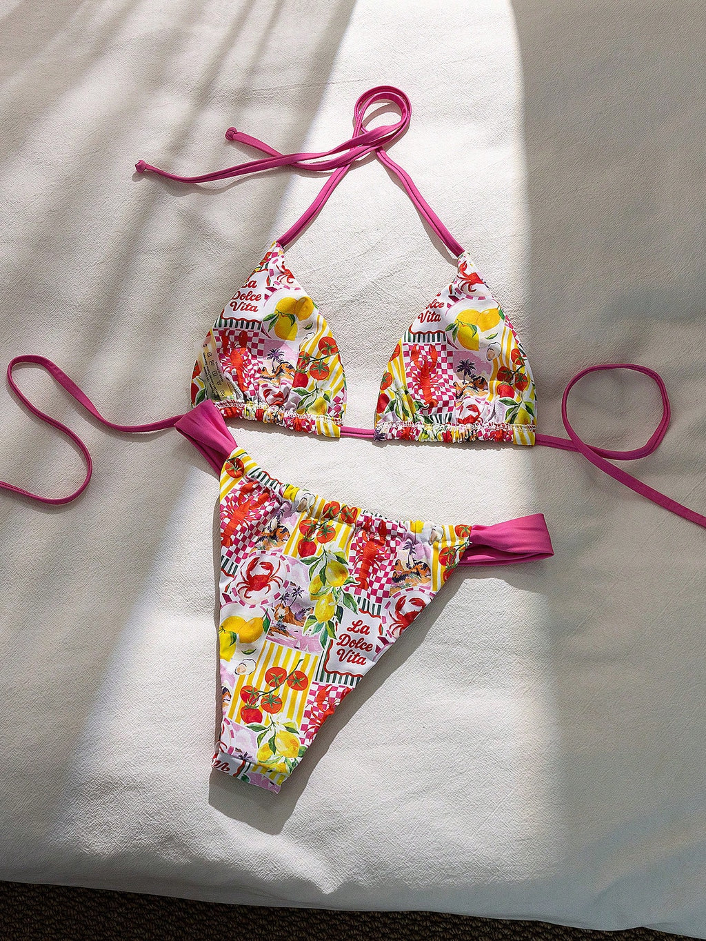 Swim Vcay Summer Vacation Sexy Fashion All-Over Fruit & Vegetable