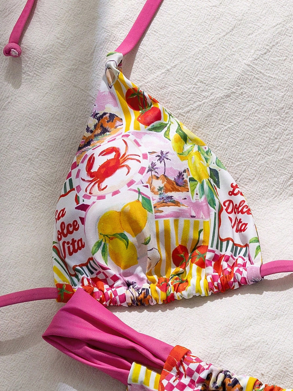 Swim Vcay Summer Vacation Sexy Fashion All-Over Fruit & Vegetable