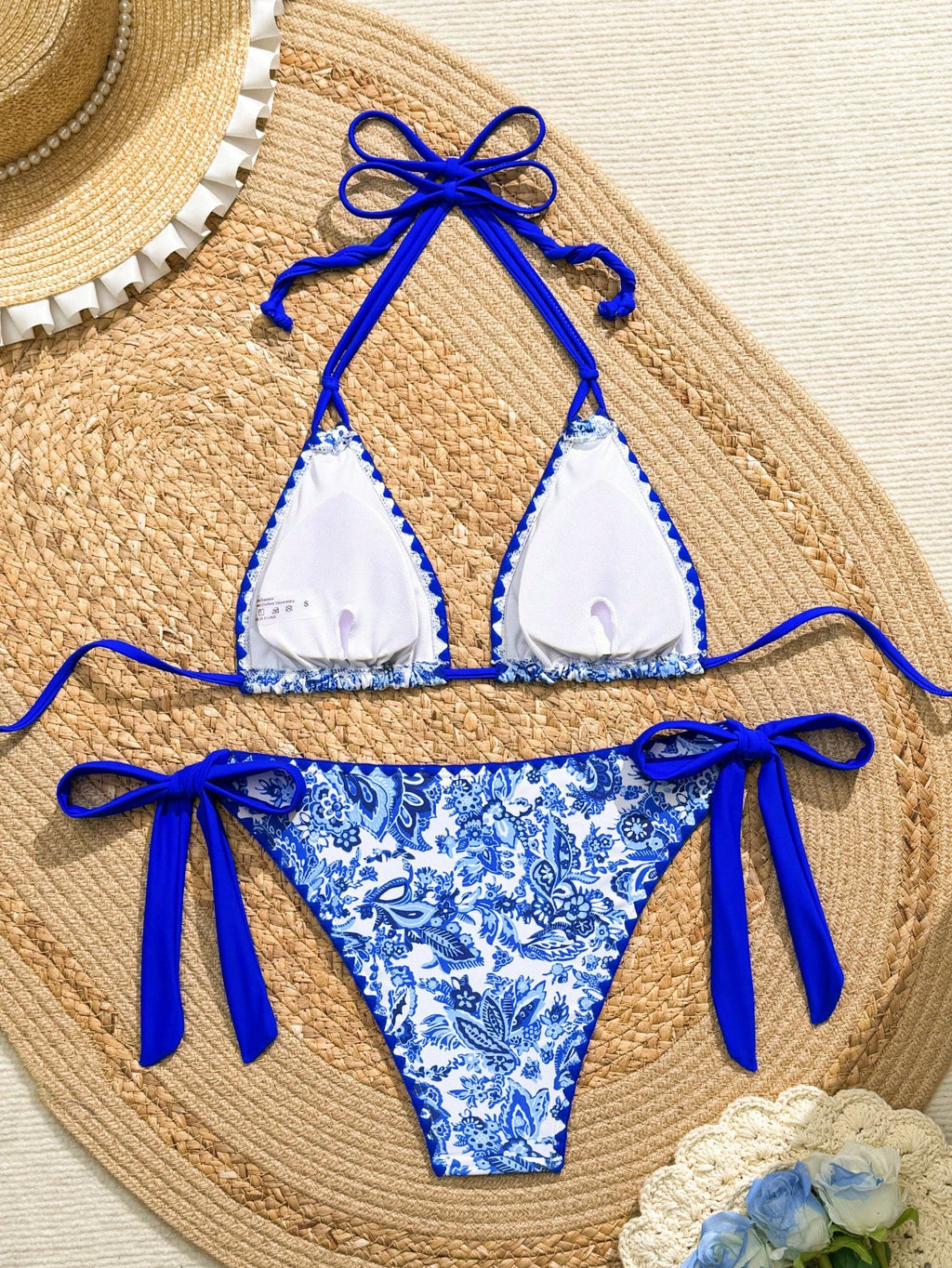 Swim Vcay Women's Fashion Shell Print Swimsuit Set
