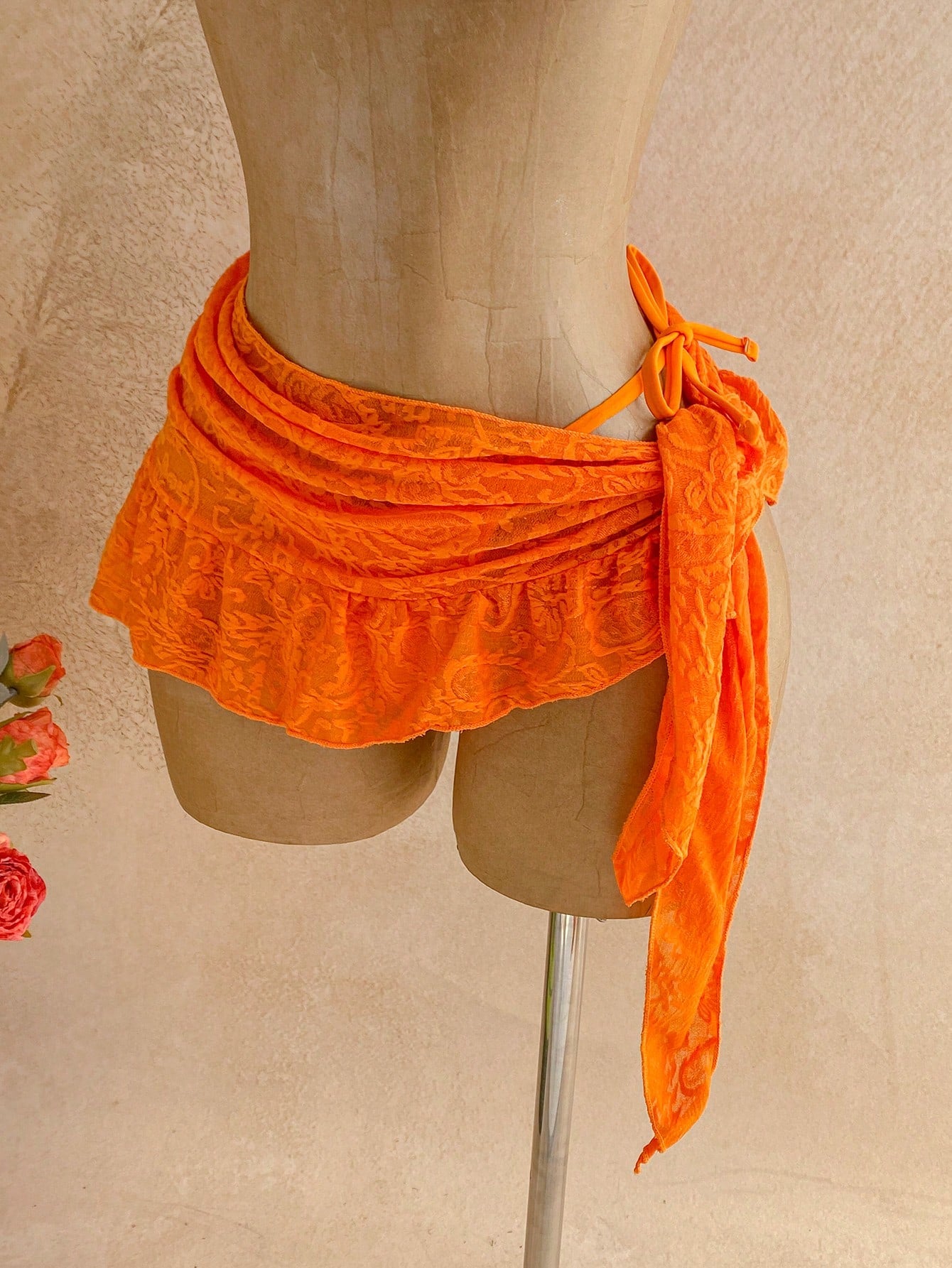 Soleia Women's Solid Color Jacquard Bikini Set, Suitable For Beach Vacation Summ