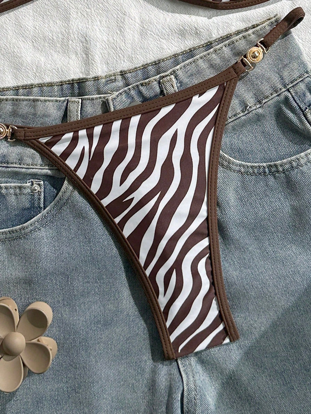 Swim Mod 2pcs/Set Women's Beach Vacation Valentine's Day Beach Party