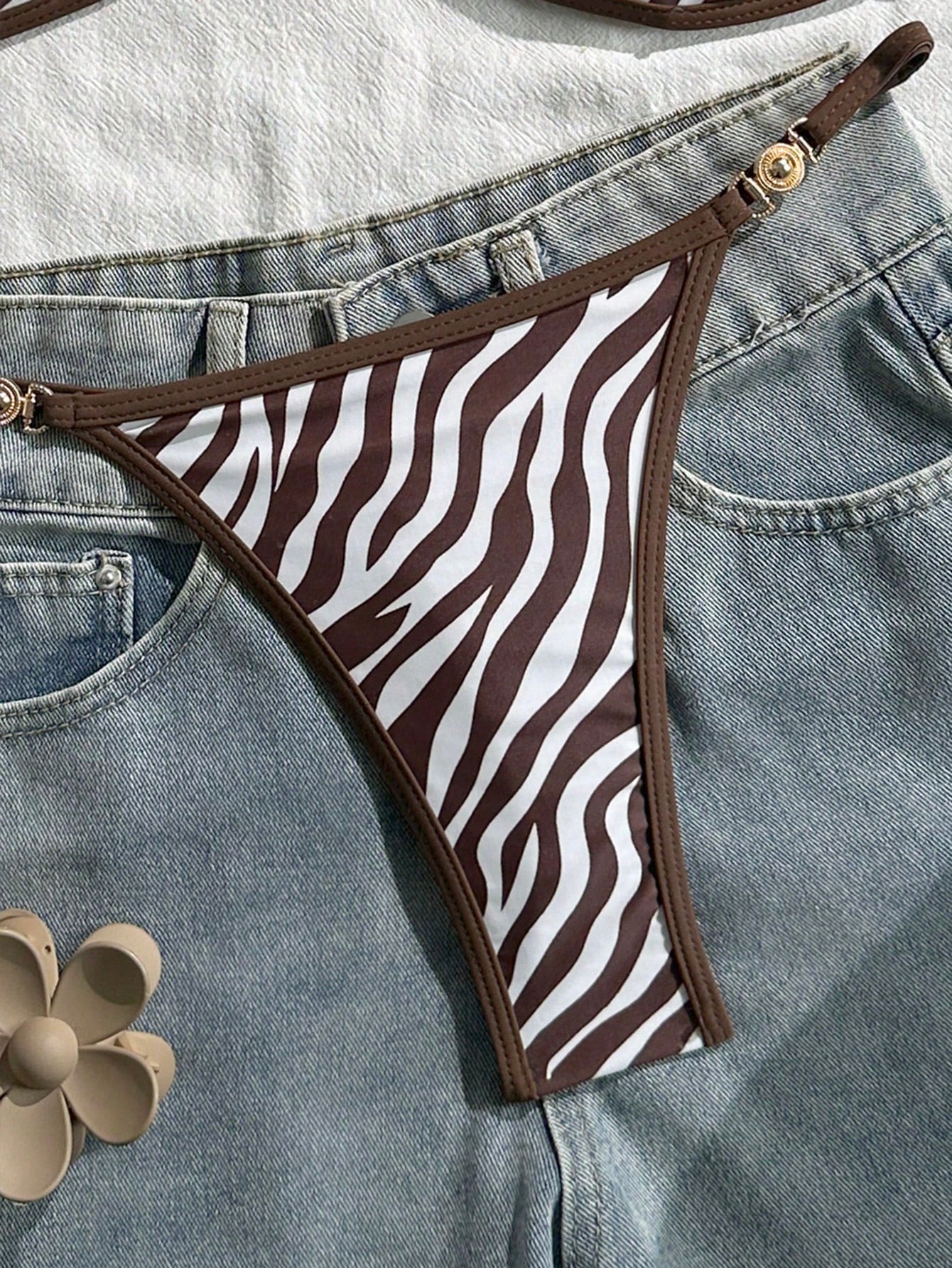 Swim Mod 2pcs/Set Women's Beach Vacation Valentine's Day Beach Party