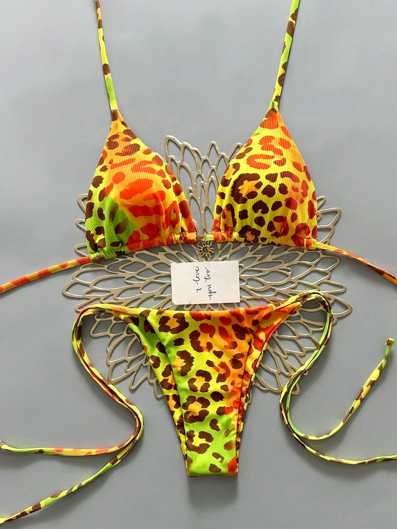 2025 Women's Sexy Leopard Print Bikini 2-Piece Swimwear Vacation