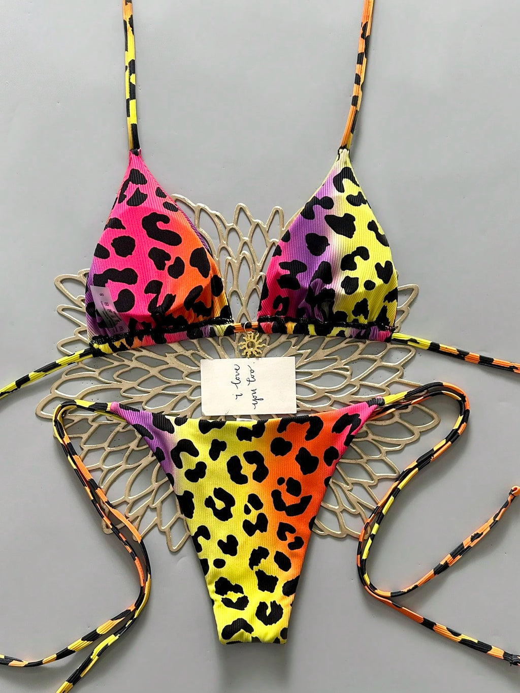 2025 Women's Sexy Leopard Print Bikini 2-Piece Swimwear Vacation