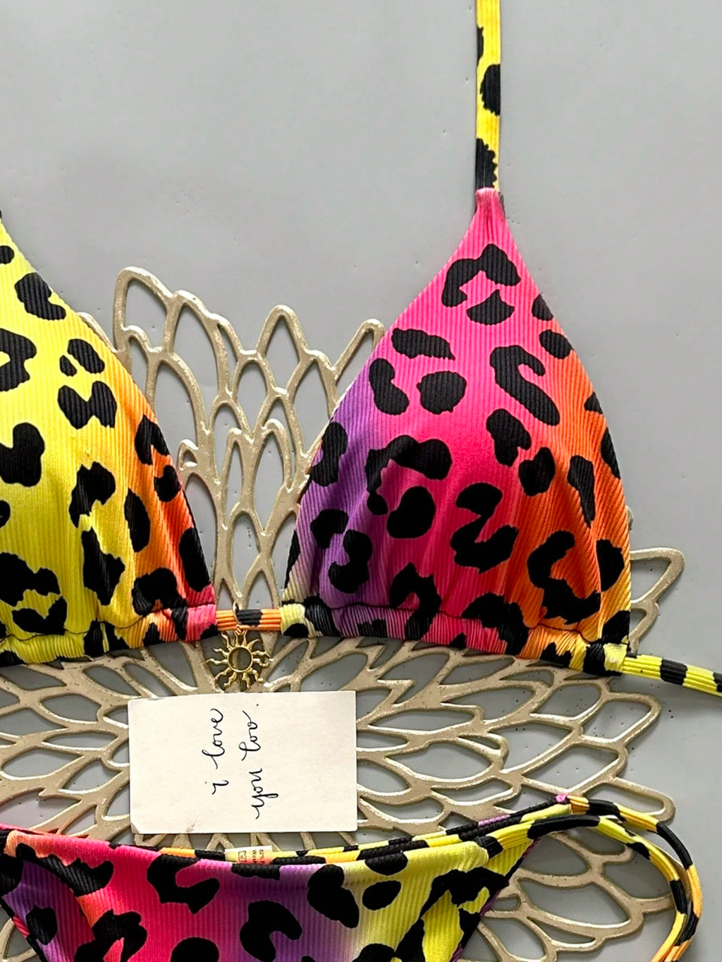 2025 Women's Sexy Leopard Print Bikini 2-Piece Swimwear Vacation