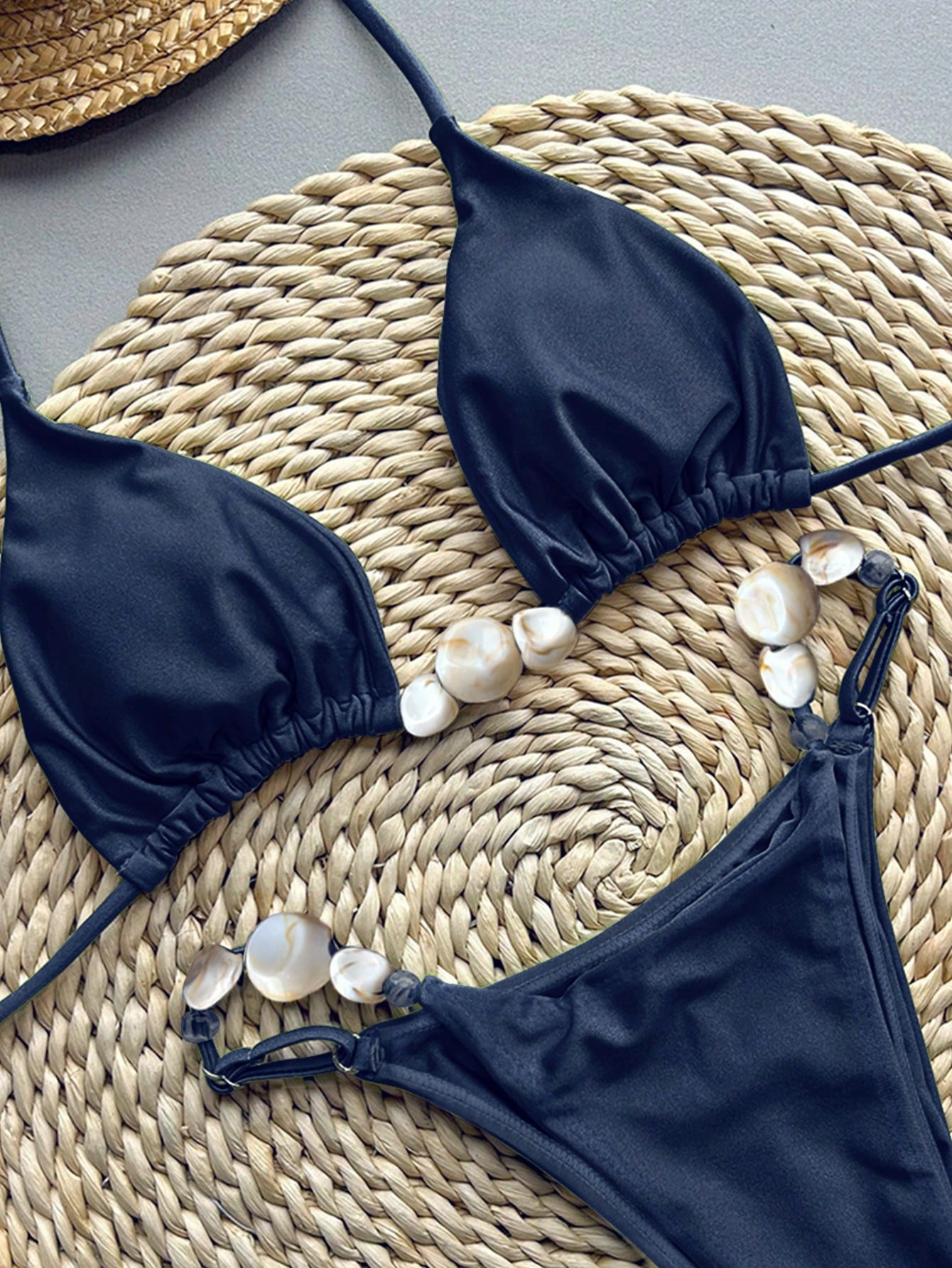Bikinx 2026 New Sexy Solid Color Bikini Two Pieces Swimwear For Women Vacation B