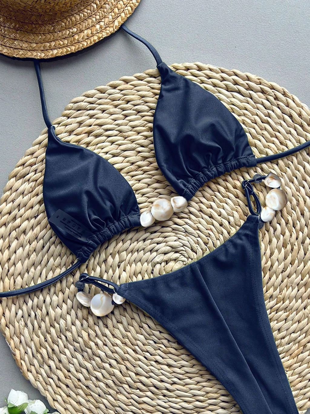 Bikinx 2026 New Sexy Solid Color Bikini Two Pieces Swimwear For Women Vacation B