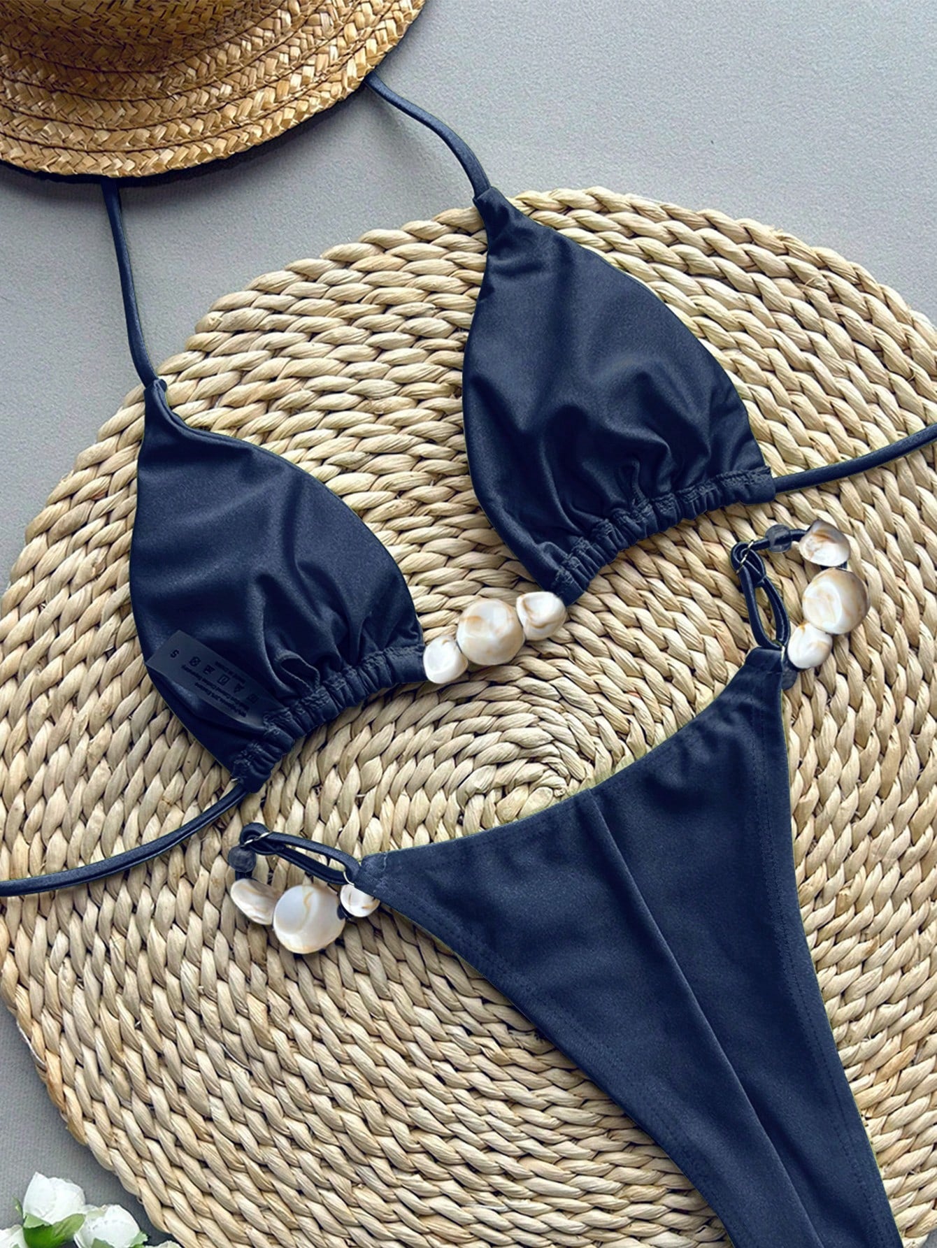 Bikinx 2026 New Sexy Solid Color Bikini Two Pieces Swimwear For Women Vacation B