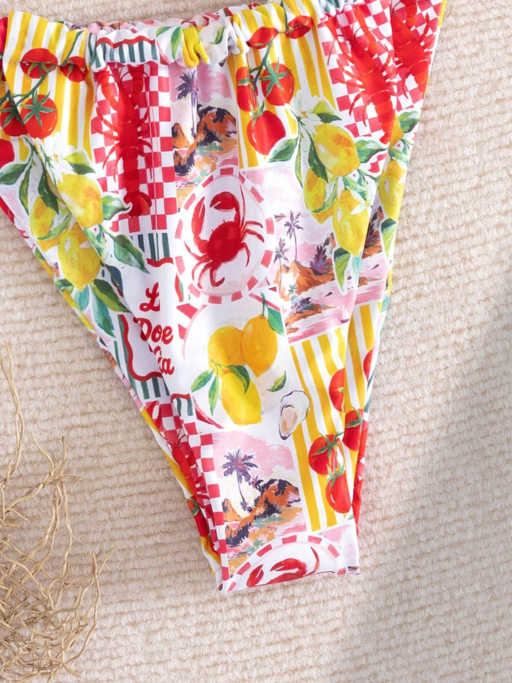 Swim Vcay Summer Vacation Sexy Fashion All-Over Fruit & Vegetable
