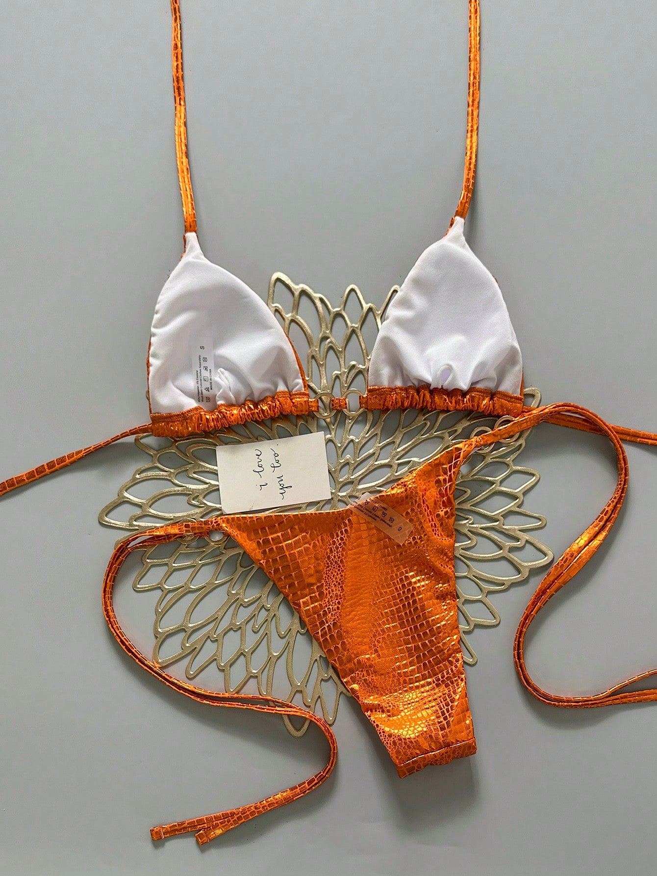 Swim Mod Ladies Halter Neck Summer Beach Swimwear Set, Fashionable