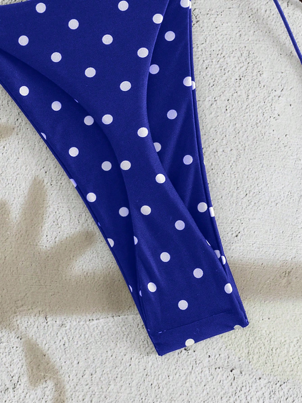 PEPPERMOLLY New Soft Polka Dot Pattern Sleeveless Criss-Cross Strap Bikini Set, Elegant Ladies Summer Beach - image 15