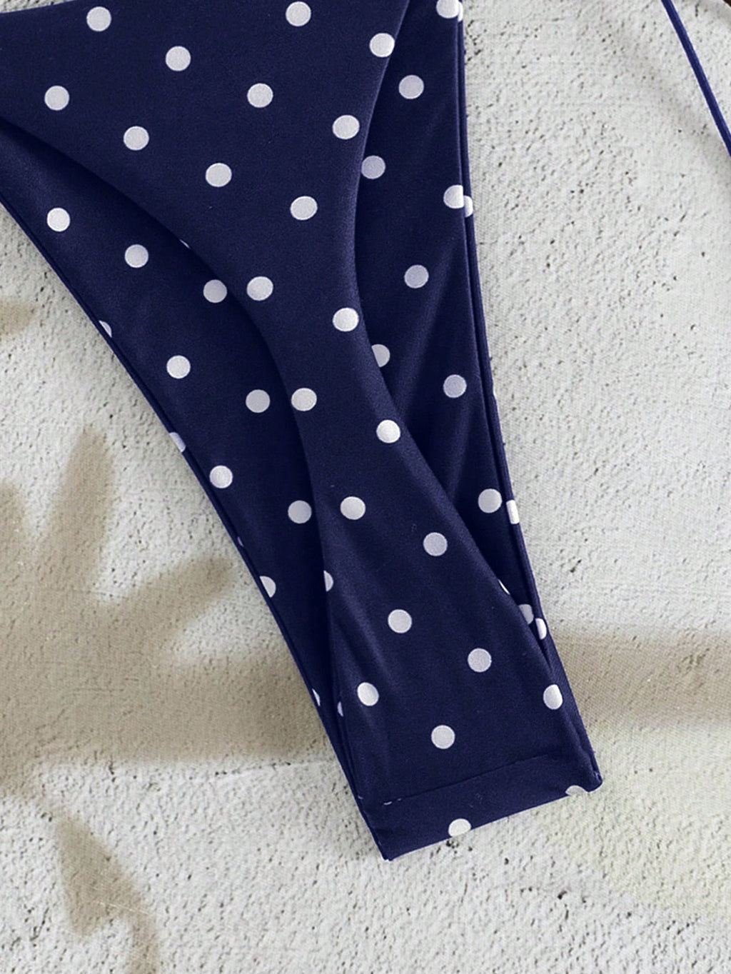 PEPPERMOLLY New Soft Polka Dot Pattern Sleeveless Criss-Cross Strap Bikini Set, Elegant Ladies Summer Beach - image 20