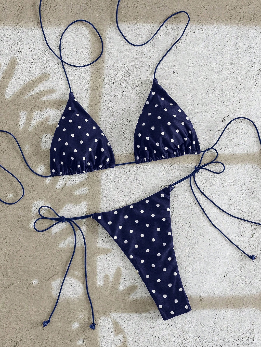 PEPPERMOLLY New Soft Polka Dot Pattern Sleeveless Criss-Cross Strap Bikini Set, Elegant Ladies Summer Beach - image 18