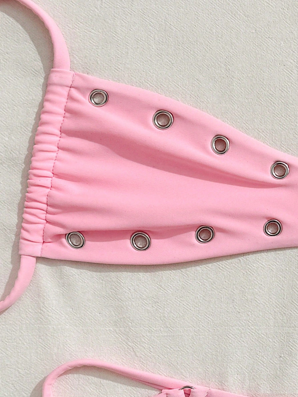 Swim 2025 New Women's Solid Color Sexy Bandeau Beach Vacation Casual Sexy Swimwe
