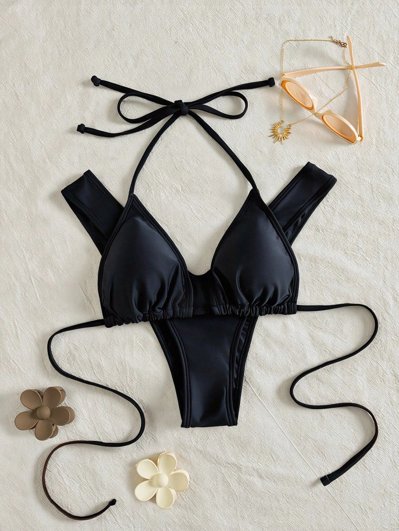Swim Vcay Summer Beach Halter Triangle Bikini