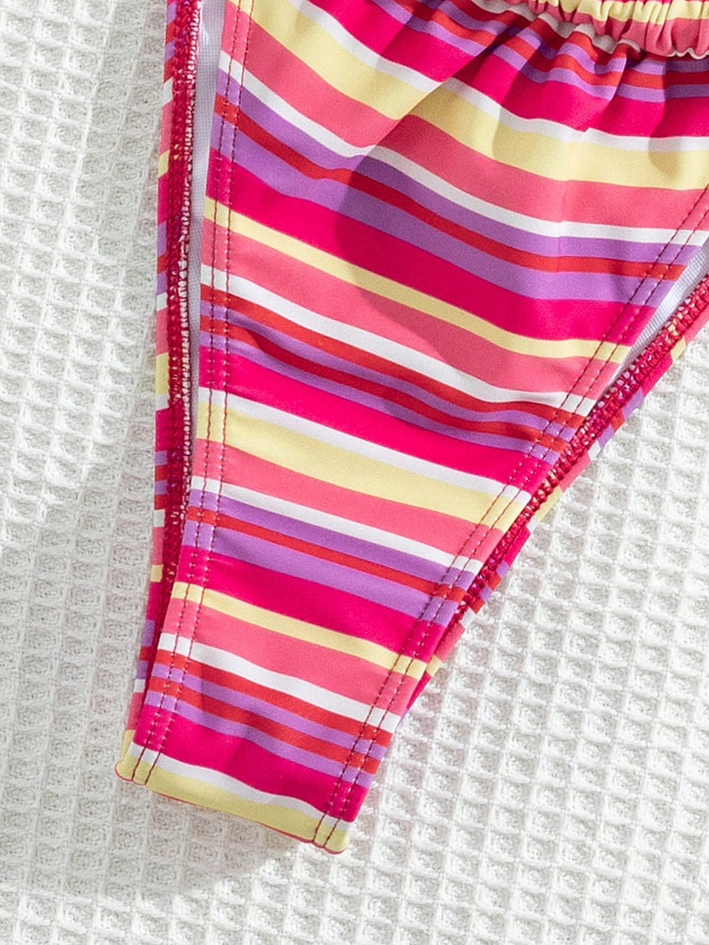 Women's Striped Print Halter Tie 2-Piece Swimwear, Sexy Fashion Minimalist Girly