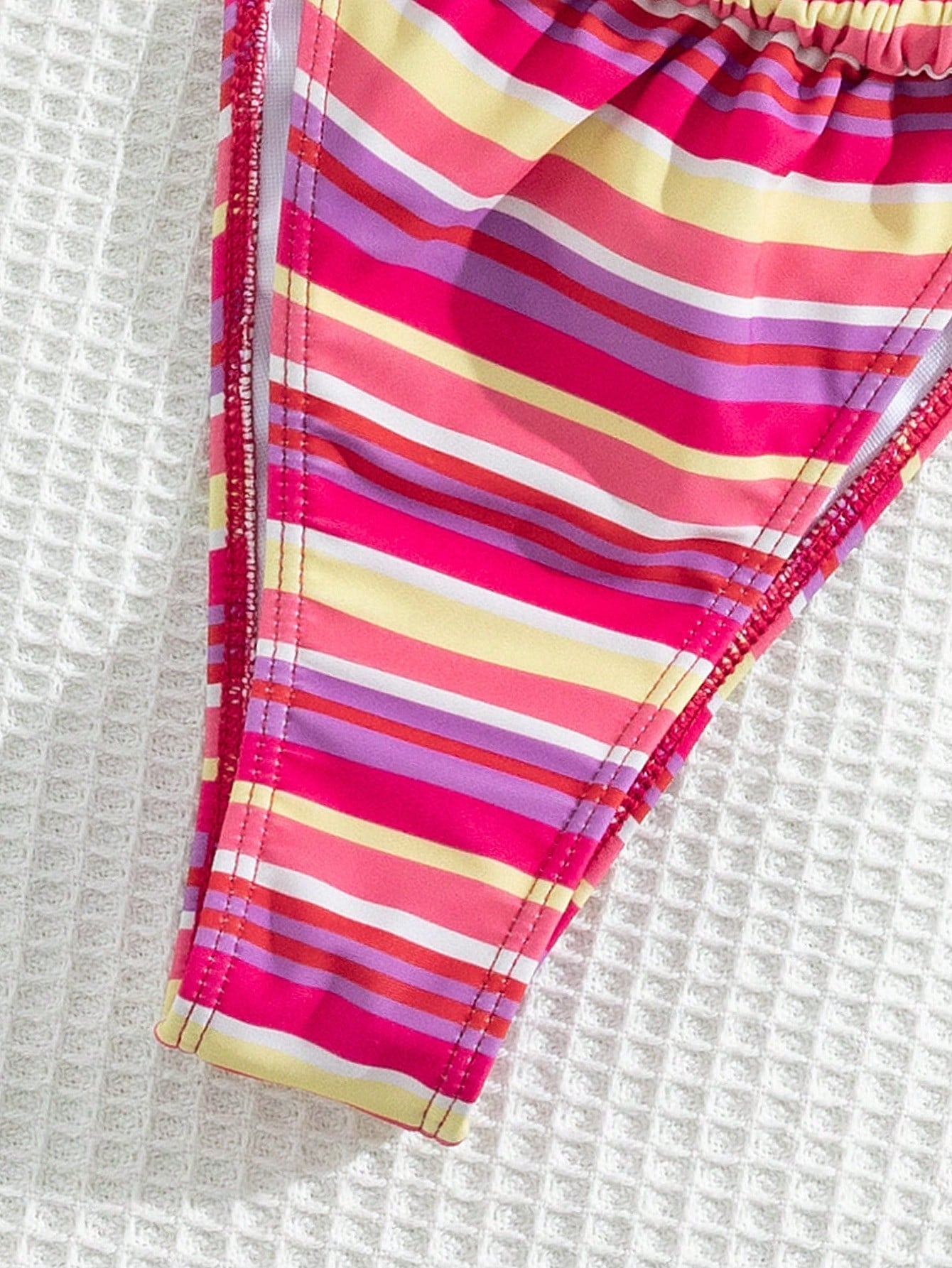 Women's Striped Print Halter Tie 2-Piece Swimwear, Sexy Fashion Minimalist Girly