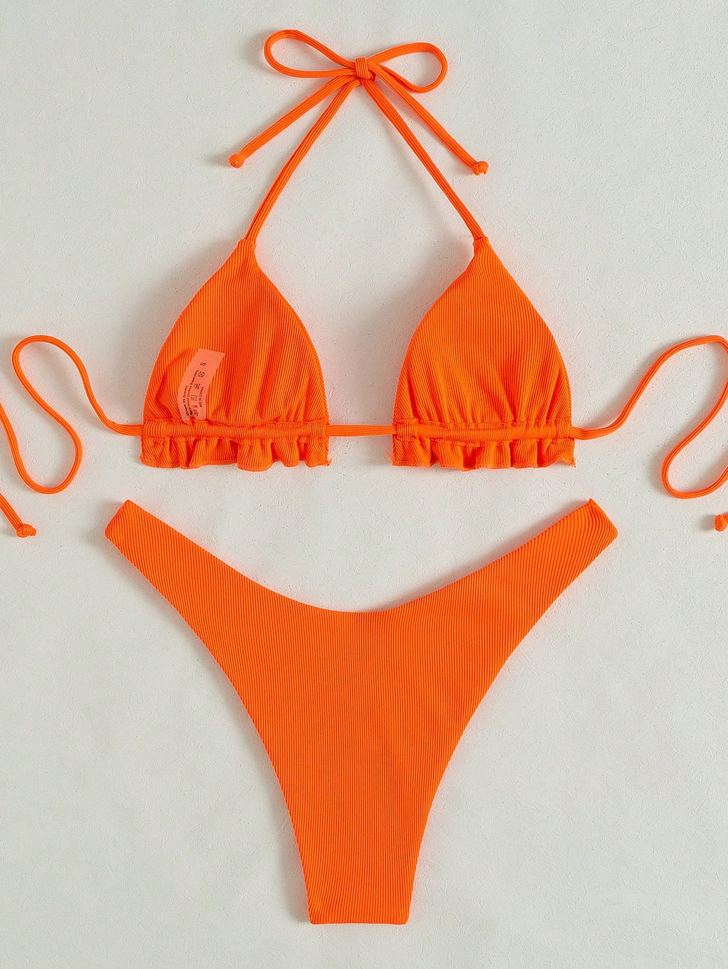 Swim SXY 2-Piece Solid Colored Sexy Swimwear For Holiday Beach Summer