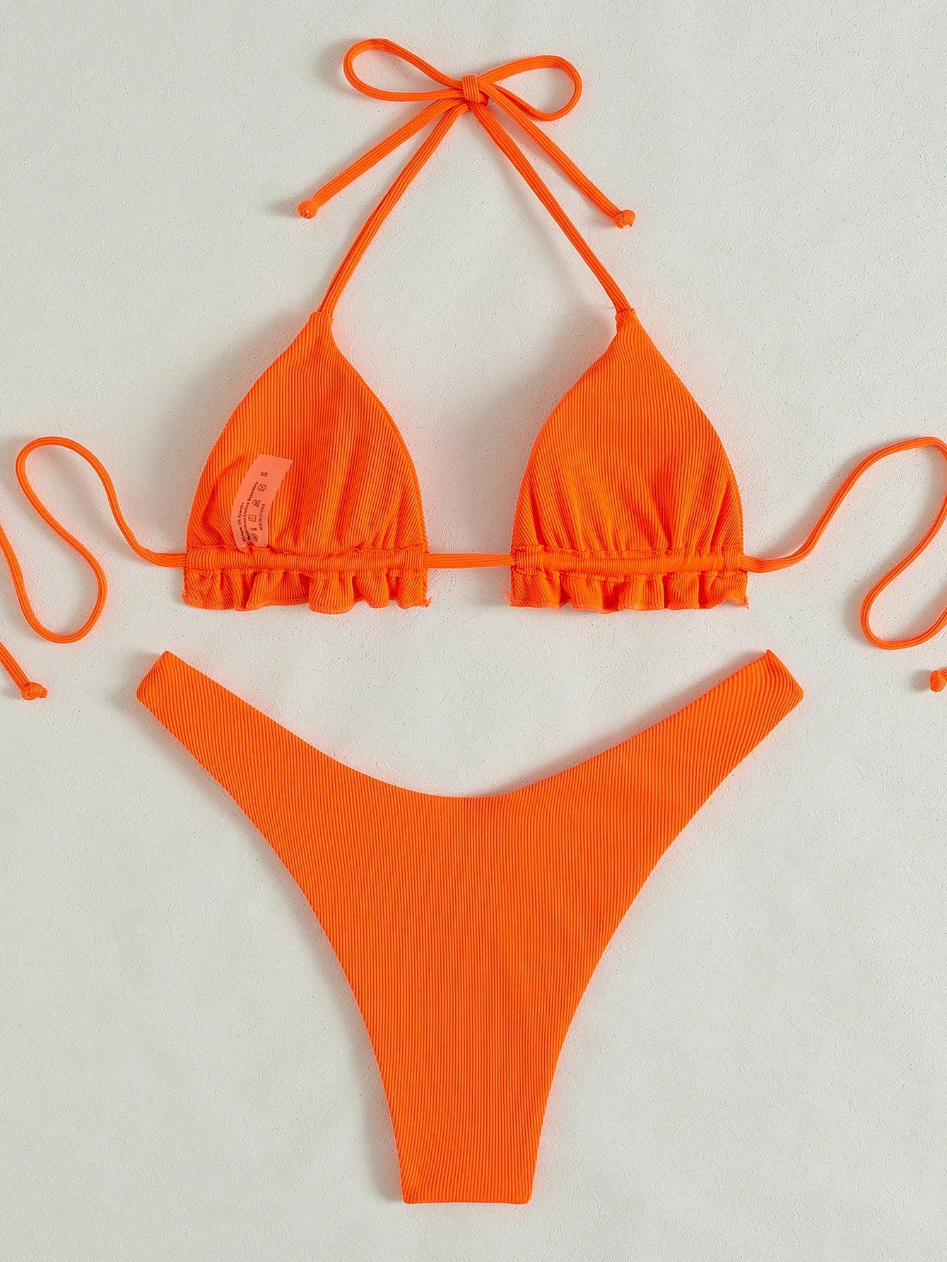 Swim SXY 2-Piece Solid Colored Sexy Swimwear For Holiday Beach Summer