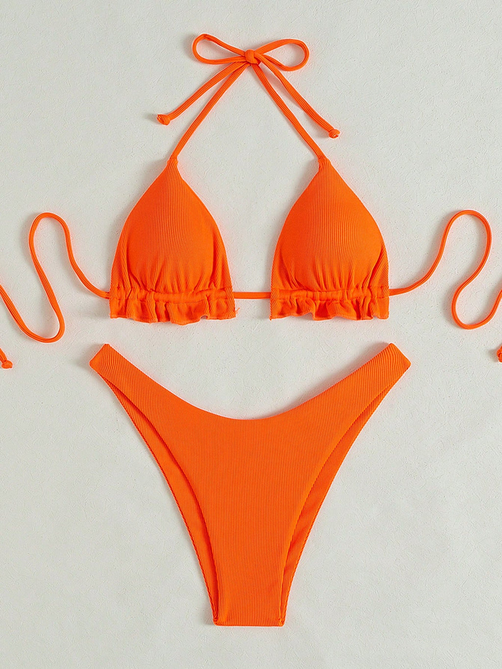 Swim SXY 2-Piece Solid Colored Sexy Swimwear For Holiday Beach Summer
