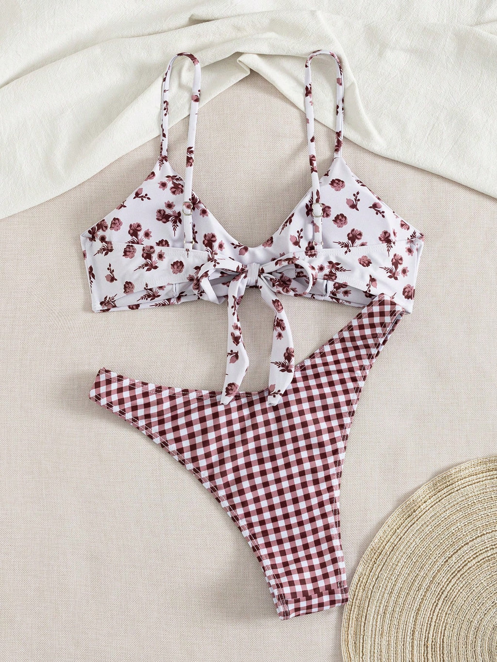 Women's Sexy Fashion Black & White 2 Pieces Swimwear, Summer Beach