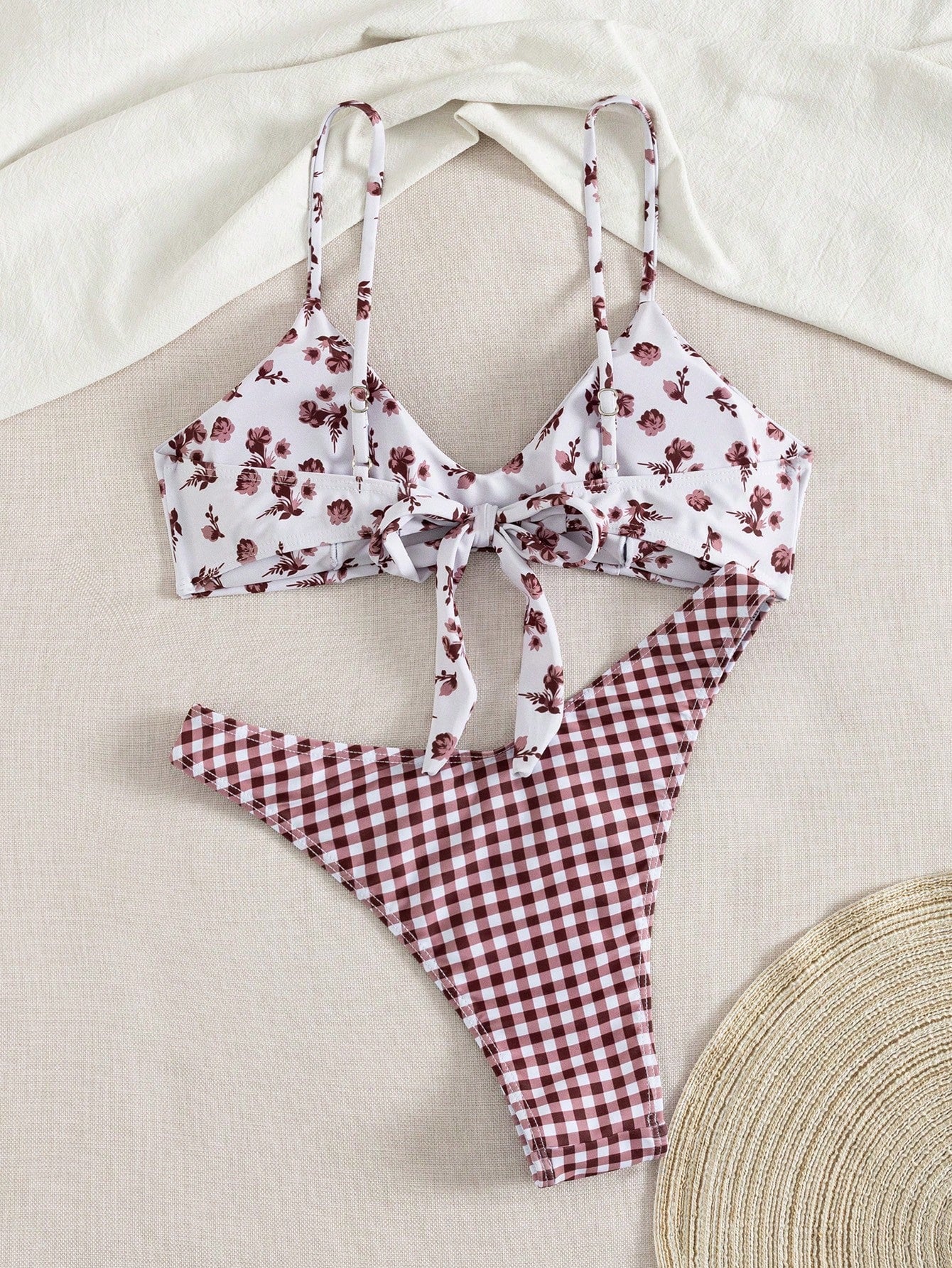 Women's Sexy Fashion Black & White 2 Pieces Swimwear, Summer Beach