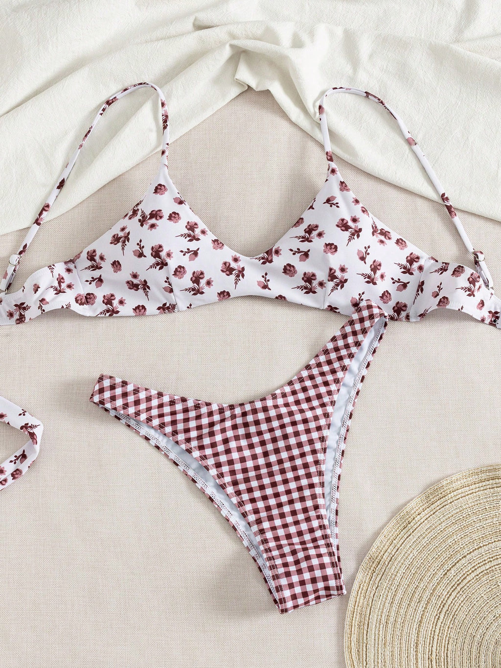 Women's Sexy Fashion Black & White 2 Pieces Swimwear, Summer Beach