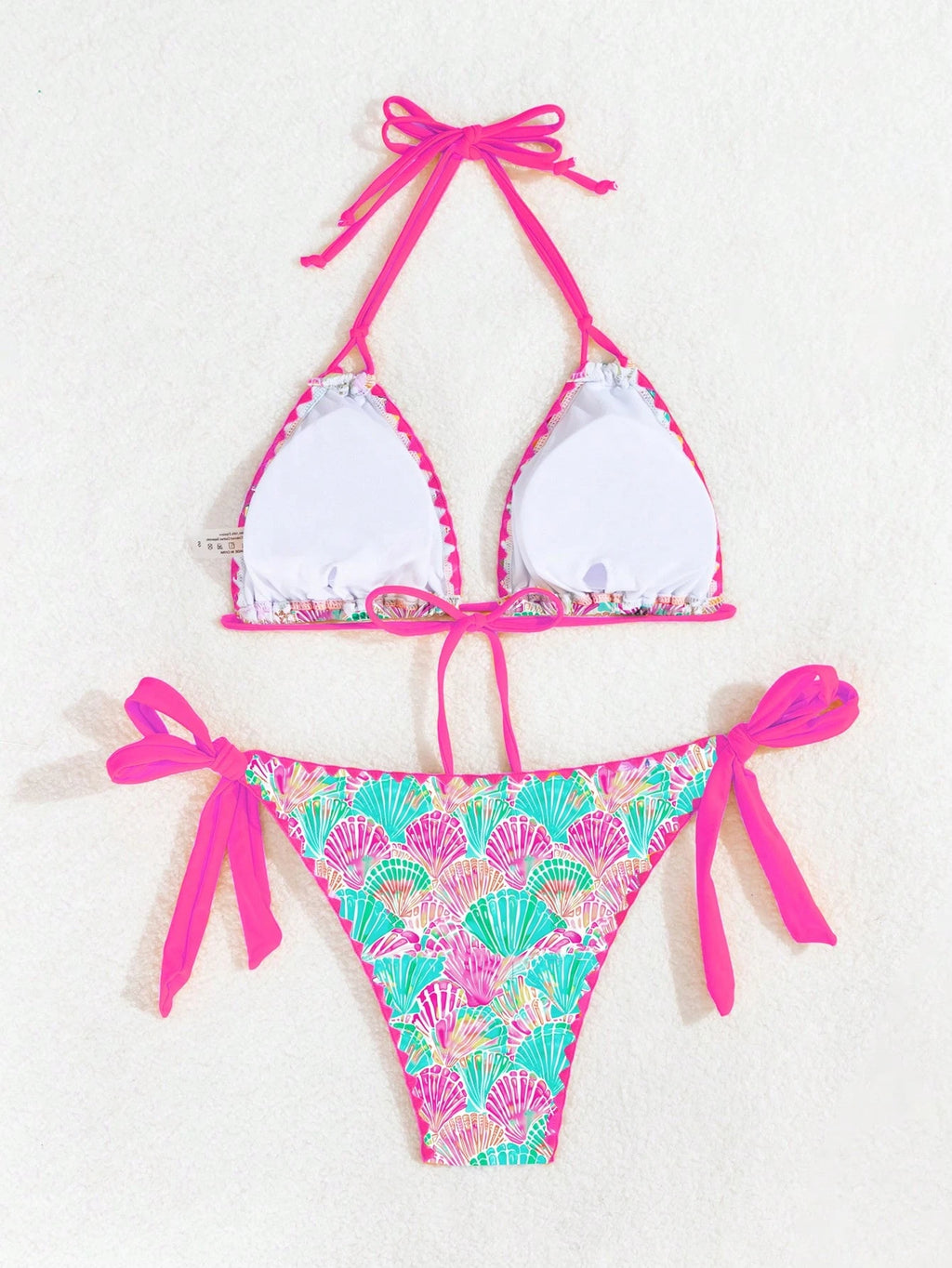 Swim Vcay Women's Fashion Shell Print Swimsuit Set