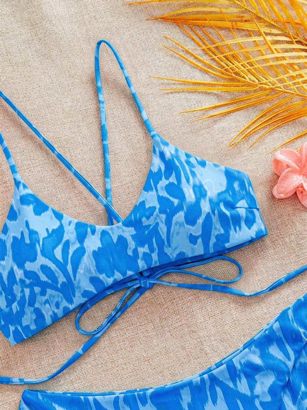 Swim Mod Women's Summer Beach Vacation Blue Sexy Sequin Fashion