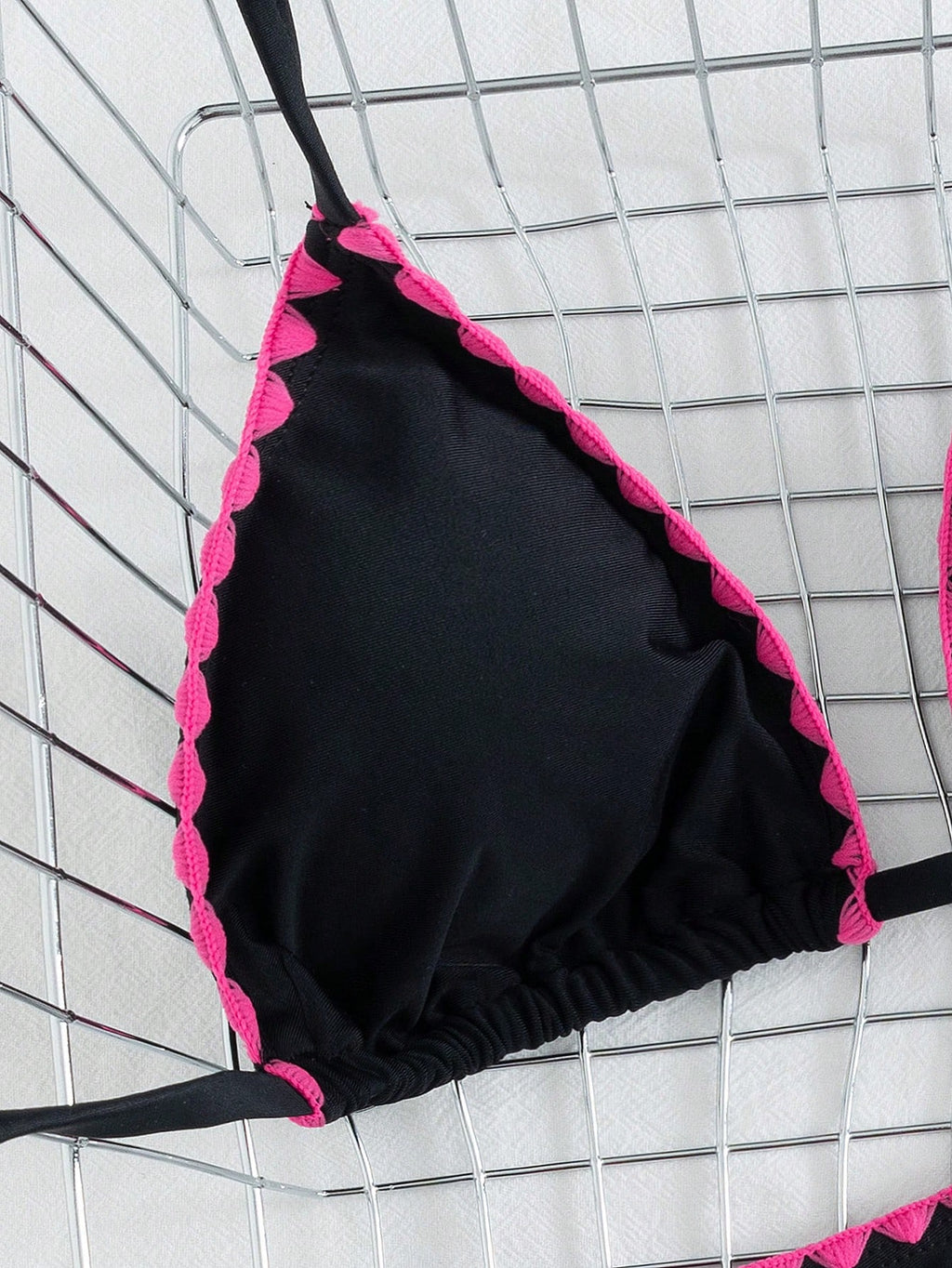 Lady's Solid Color Bartack Halter & Tie-Side 2Pcs Swimwear: Sexy, High End, Simple, Gal, Casual – Beach - image 15