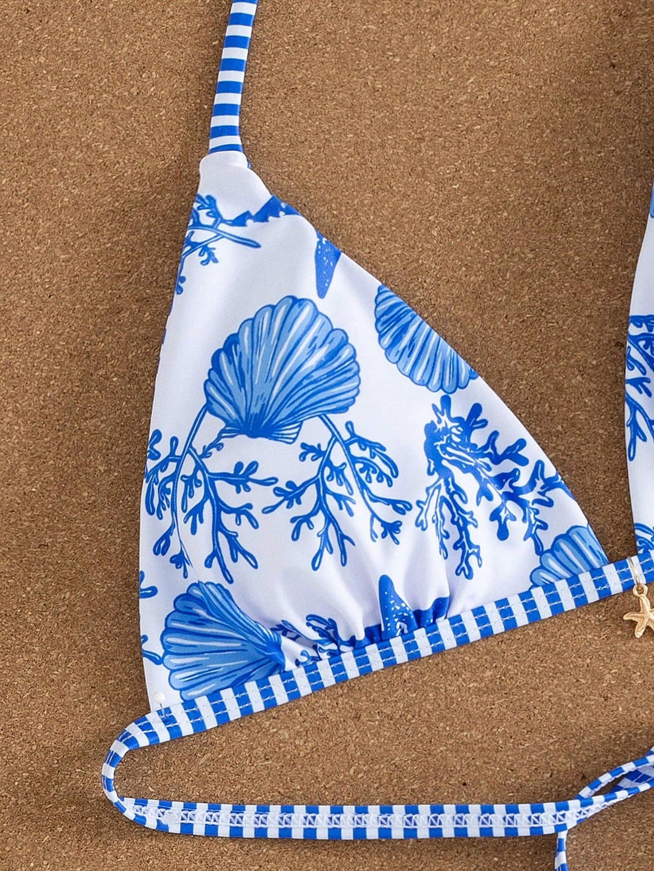 Swim Mod New Arrival Spring/Summer Seaside Casual Vacation Blue & White Starfish