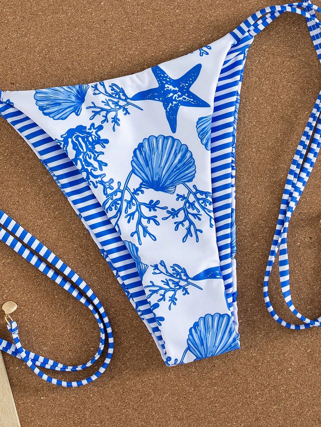 Swim Mod New Arrival Spring/Summer Seaside Casual Vacation Blue & White Starfish